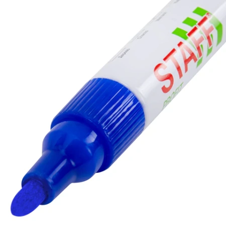 Маркер-краска лаковый (paint marker) 2-4 мм, СИНИЙ, НИТРО-ОСНОВА, STAFF PROFIT, для любых поверхностей, 152581 - МСК «Форвард»