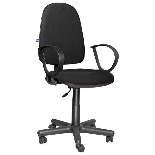 Кресло оператора NOWY STYL "Jupiter GTP" с подлокотниками, черное C-11 , 530559