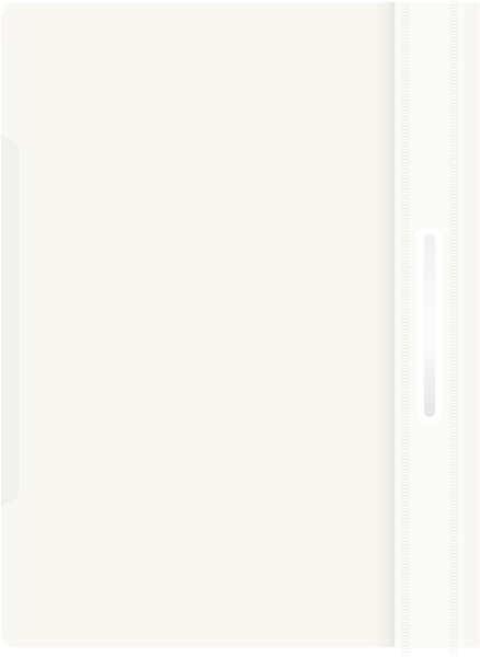 Скоросшиватель Бюрократ пластик PS20WH A4 прозрач.верх.лист белый 0.12/0.16 - МСК «Форвард»