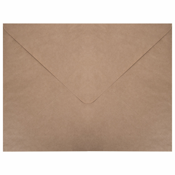 Конверты (290х390мм) КРАФТ, без клея, 90г/м2, КОМПЛЕКТ 500шт, треугольный клапан, 112366