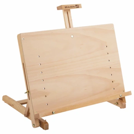 Мольберт настольный BRAUBERG ART CLASSIC, регулируемый верхний держатель, 50х37х39 см, бук, 191756 - МСК «Форвард»
