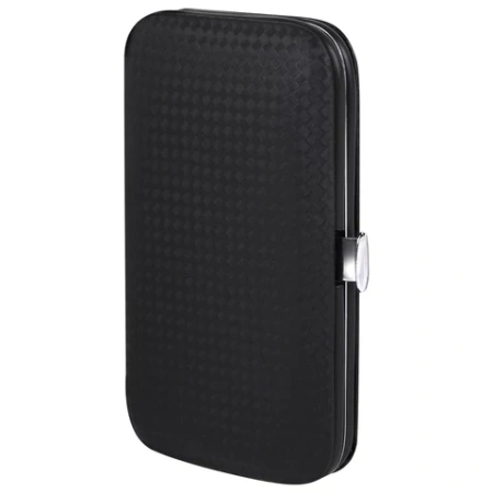 Универсальный набор для маникюра и педикюра 9 в 1 в футляре, MINI, черный карбон, блистер, WBZ (ВБЗ), 609496 - МСК «Форвард»