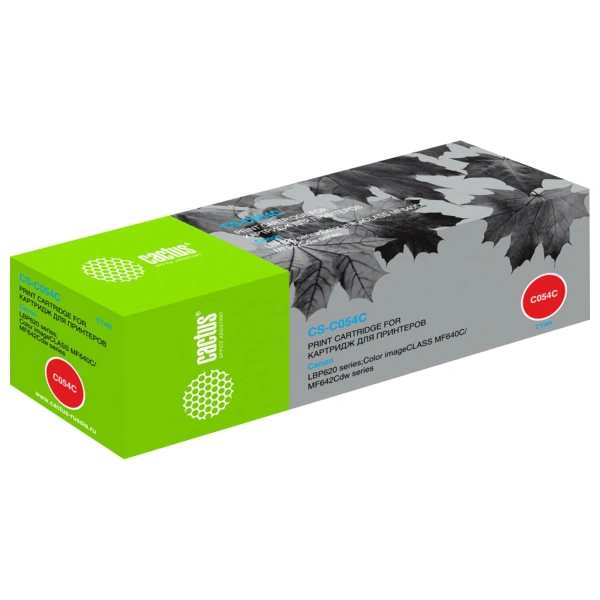 Картридж лазерный CACTUS (CS-C054C) для Canon LBP 621/623, MF 641/643/645, голубой, ресурс 1200 стр 363770 под заказ 8 дней