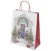 Пакет подарочный КОМПЛЕКТ 10 штук новогодний 26x13x32 см, "Новогодняя Сказка", ЗОЛОТАЯ СКАЗКА, 592131 - МСК «Форвард»