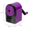 Точилка механическая BRAUBERG ULTRA для чернографитных и цветных карандашей, крепление к столу, цвет корпуса сиреневый с черным, 271341 - МСК «Форвард»