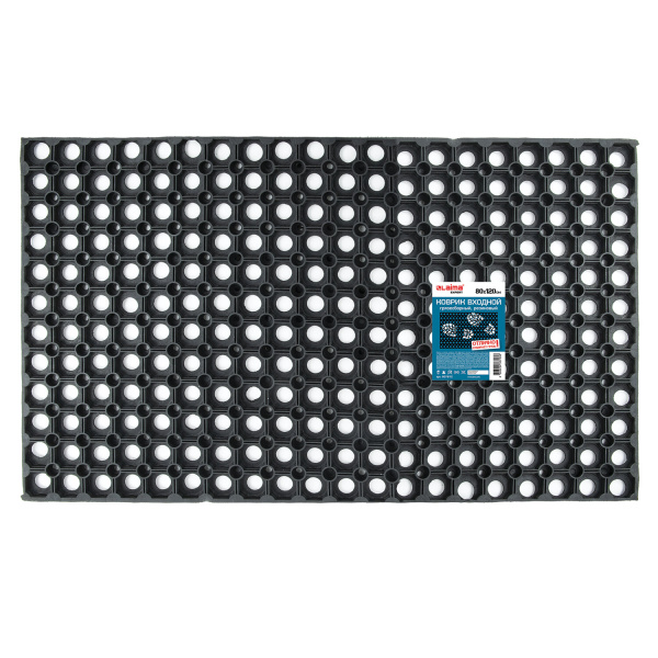 Коврик входной резиновый грязесборный ячеистый толщина 16мм, 80х120см, LAIMA EXPERT, 607812
