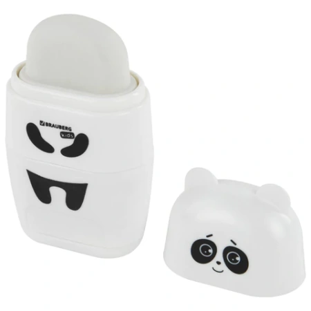 Точилка с ластиком 2 в 1 BRAUBERG KIDS "Панда", 2 отверстия, блистер, 271988 - МСК «Форвард»