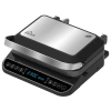 Электрогриль VIXTER ECG-1212, 2000 Вт, съемные панели, регулировка температуры, серебро/черный 456705 - МСК «Форвард»