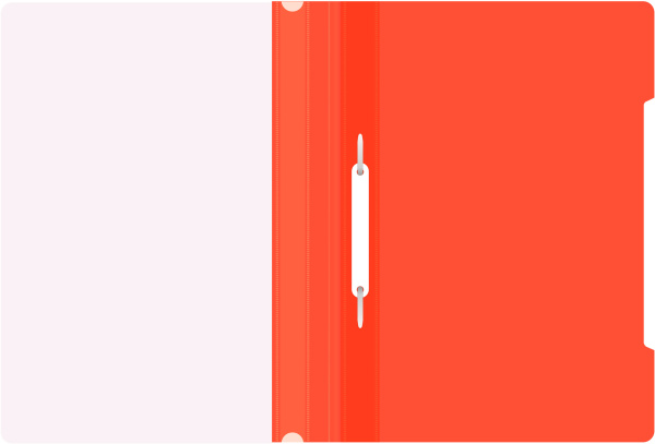 Скоросшиватель Бюрократ пластик PS20RED A4 прозрач.верх.лист красный 0.12/0.16 - МСК «Форвард»