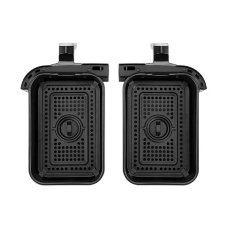 Аэрогриль KITFORT КТ-2250, 1750 Вт, 2х4,5 л, 12 программ, таймер, сенсорное управление, черный 458156 - МСК «Форвард»