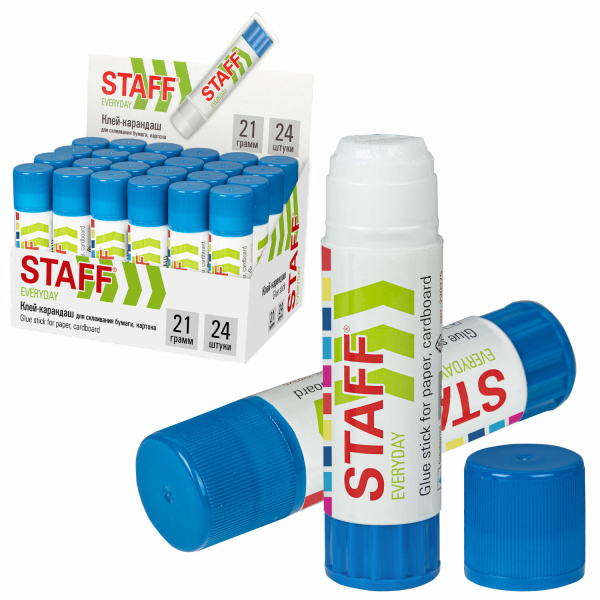 Клей-карандаш STAFF EVERYDAY 21 г, 220375