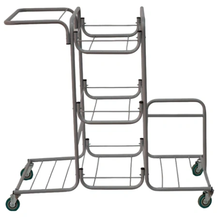 Тележка уборочная Eco-Force МНОГОФУНКЦИОНАЛЬНАЯ MEGA 2 ведра по 25 л, отжим, 3 поддона, держатель и основание для мешка, мешок, 26EF/1, 26EF/1 б/в 609751 - МСК «Форвард»