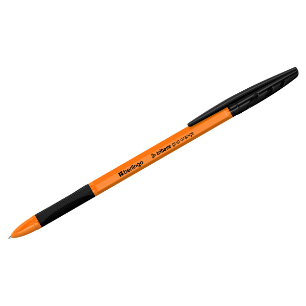 Ручка шариковая Berlingo "Tribase grip orange" черная, 0,7мм, грип корпус оранжевый CBp_70964 355445 - МСК «Форвард»