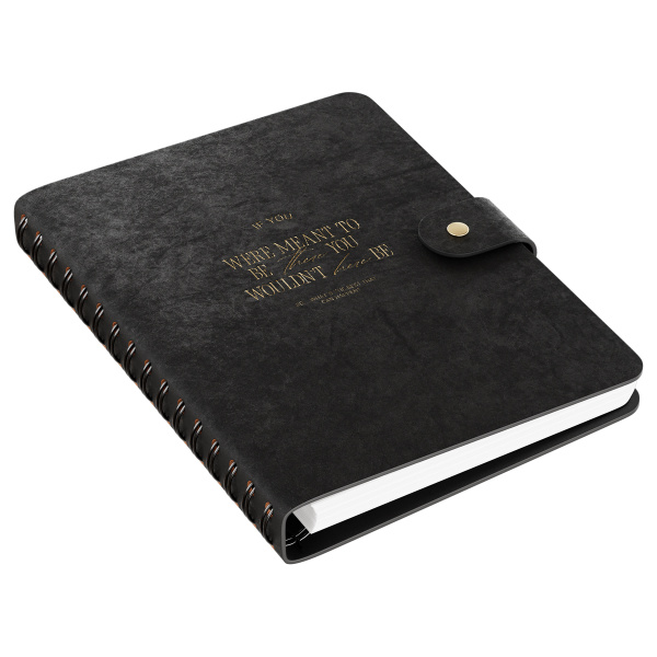 Ежедневник недатированный, А5, 136л., мягкий переплет, экокожа, BG "Embrace. Gunpowder", графитовый, на гребне 386839 - МСК «Форвард»