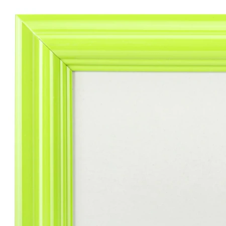 Рамка 21х30 см небьющаяся, багет 17,5 мм, пластик, BRAUBERG "Colorful", салатовая, 391244 - МСК «Форвард»