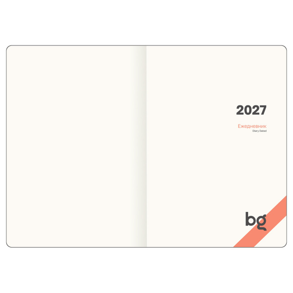 Ежедневник датированный 2027г., А5, 176л., твердый переплет, кожзам Soft touch, BG "Magnet. Grey", серый, магнитный клапан DdА5_67949 389948 - МСК «Форвард»