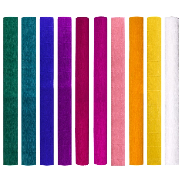 Бумага гофрированная/креповая, 110 г/м2, 50х250см, 10 рулонов, интенсив, ОСТРОВ СОКРОВИЩ, 112555