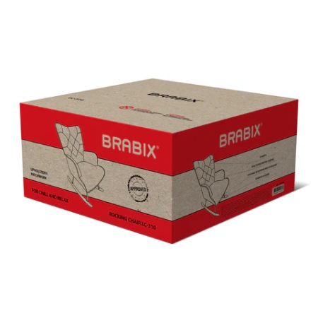 Кресло-качалка BRABIX "Rock LC-310", ткань, пэчворк (лоскутное), 533149 - МСК «Форвард»