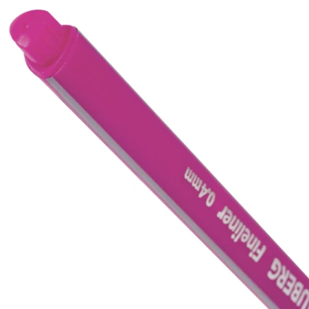 Ручка капиллярная (линер) BRAUBERG "Aero", РОЗОВАЯ, трехгранная, металлический наконечник, линия письма 0,4 мм, 142256 - МСК «Форвард»