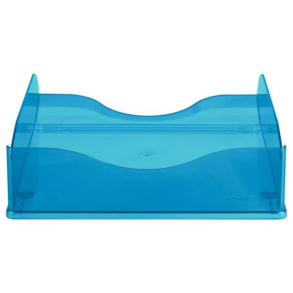 Лоток для бумаг горизонтальный СТАММ "Тропик", тонированный голубой ЛТГ-31253 351659 - МСК «Форвард»