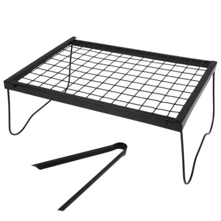 Решетка-гриль с ножками складная со щипцами, размер 350х250 мм, высота 150 мм, в коробке, 101409, 701747 - МСК «Форвард»