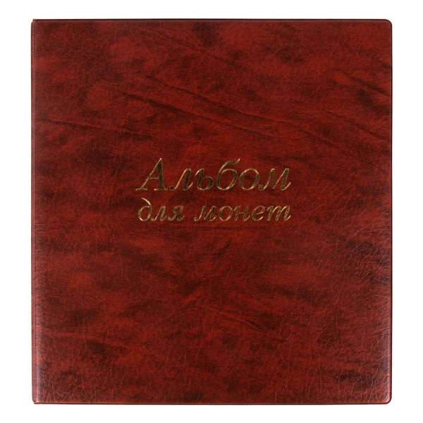 Альбом нумизмата для 380 монет диаметр до 38мм и купюр, 253*238мм, коричн, ОСТРОВ СОКРОВИЩ, 237961