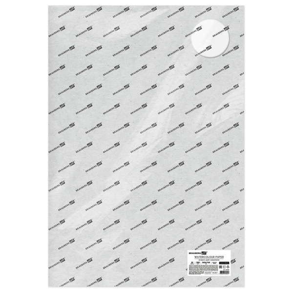 Бумага для акварели 300г 560x760мм среднее зерно, 10 листов, BRAUBERG ART PREMIERE, 113238