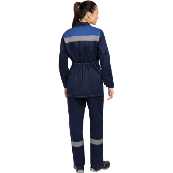 Костюм рабочий летний женский л20-КБР с СОП синий/васильковый (размер 104-108 (52-54), рост 158-164) 1583174 минпромторг - МСК «Форвард»