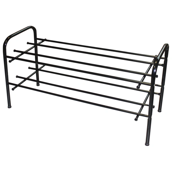 Полка для обуви ПО-2/70 (ш700*г265*в395мм), 2 полки, металл чёрный,  ПО-2/70 531198