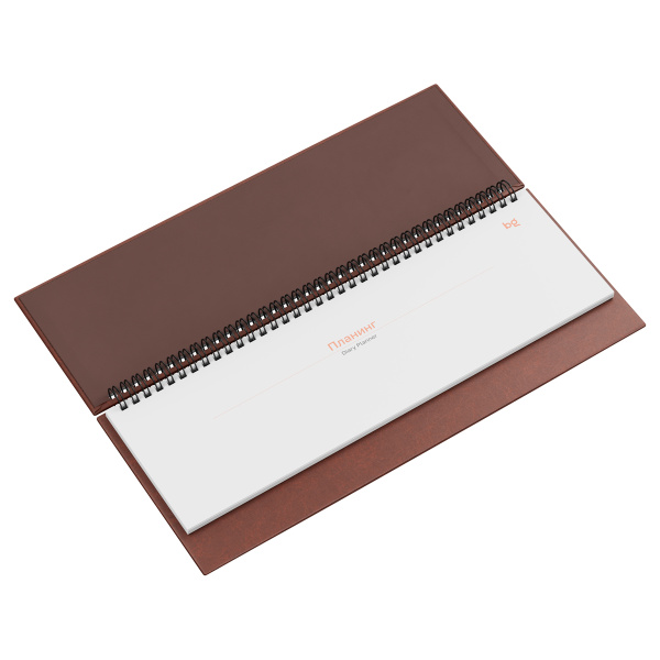 Планинг недатированный, 56л., 330*130мм, кожзам, BG "Небраска", коричневый 370463 - МСК «Форвард»