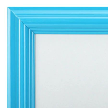 Рамка 21х30 см небьющаяся, багет 17,5 мм, пластик, BRAUBERG "Colorful", голубая, 391238 - МСК «Форвард»