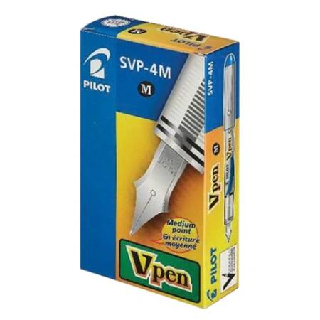 Ручка перьевая PILOT V-Pen, СИНЯЯ, корпус серый, линия письма 0,58 мм, SVP-4M L 144422 - МСК «Форвард»
