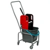 Тележка уборочная Eco-Force, 1 съемное ведро 25 л, отжим, металлический каркас, бесшумные колеса, 21EF/1 609747 - МСК «Форвард»