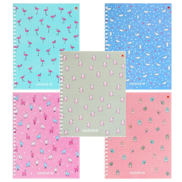 Тетрадь А5 48л. АЛЬТ гребень, клетка, глянцевая ламинация, АССОРТИ (5 видов), 7-48-136 403754