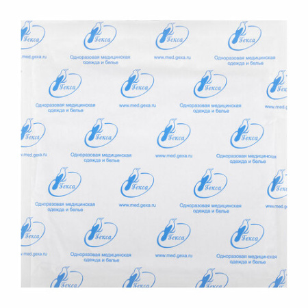 Бахилы стерильные из спанбонда высокие с завязками, 25 г/м2, одна пара в индивидуальной упаковке 631209 - МСК «Форвард»