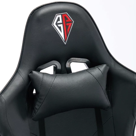 Кресло компьютерное BRABIX "Dexter GM-135", подножка, две подушки, экокожа, черное, 532800 - МСК «Форвард»