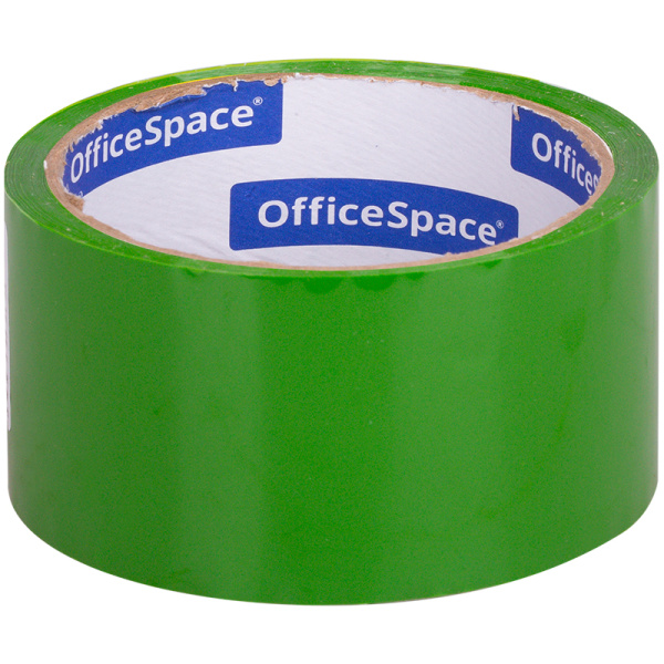 Клейкая лента упаковочная OfficeSpace, 48мм*40м, 45мкм, зеленая, ШК КЛ_6287 212004 - МСК «Форвард»