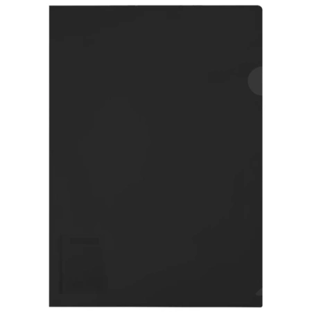 Папка-уголок жесткая, непрозрачная (тонированная), А4, BRAUBERG UNIVERSAL, черная, 0,18 мм, 273056 - МСК «Форвард»