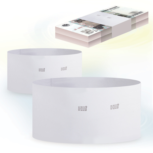 Бандероли кольцевые, КОМПЛЕКТ 500 шт., без номинала (для рублей, долларов, (евро не все номиналы)) 603755