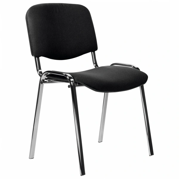 Стул STAFF Iso Lite CF-008, хром, ткань черная (С-11), 532565