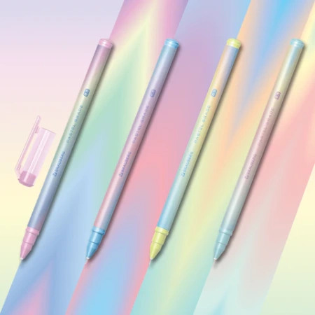 Ручка гелевая BRAUBERG GRADE PASTEL, СИНЯЯ, игольчатый узел 0,5 мм, линия письма 0,3 мм, 144284 - МСК «Форвард»