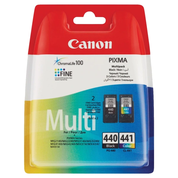 Картридж струйный CANON (PG-440/CL-441) PIXMA MG2140/MG3140, ориг. КОМПЛЕКТ 2 цвета*180 стр. 5219B00 363188 ПОД ЗАКАЗ 8ДНЕЙ!