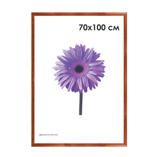 Рамка премиум 70*100см, дерево, багет 26 мм, "Linda", орех, 0065-70-0006 390799