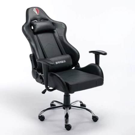 Кресло компьютерное BRABIX "Hunter GM-130", две подушки, экокожа, черное, 532798 - МСК «Форвард»