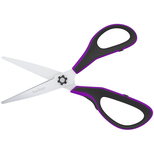Ножницы Berlingo "Easycut 350", 18см, сиреневые, эргономичные ручки, мягкие вставки, европодвес DNn_18035_a 326335 - МСК «Форвард»
