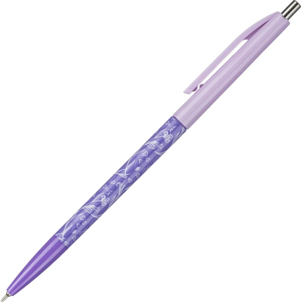 Ручка шариковая автоматическая M&G Lavender СИНЯЯ 0,35мм ассорти 1545296 - МСК «Форвард»