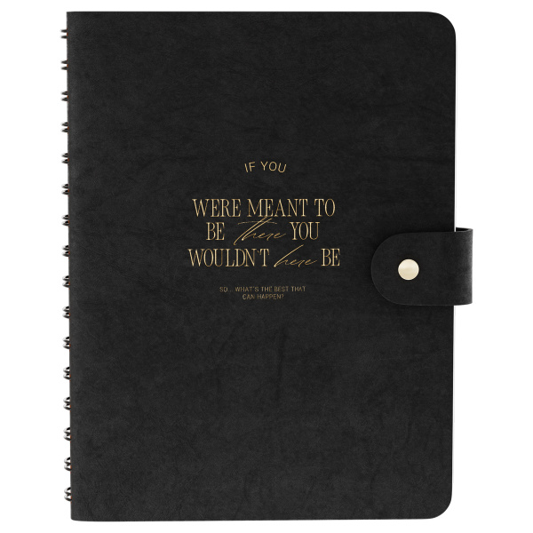 Ежедневник недатированный, А5, 136л., мягкий переплет, экокожа, BG "Embrace. Gunpowder", графитовый, на гребне 386839