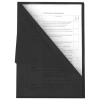 Папка-уголок жесткая прозрачная А4 BRAUBERG UNIVERSAL, черная, 0,15 мм, со штрихкодом, 273051 - МСК «Форвард»