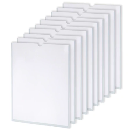 Карманы информационные самоклеящиеся, А4, вертикальные, КОМПЛЕКТ 10 шт., ПЭТ, 0,3 мм, STAFF, 291280 - МСК «Форвард»