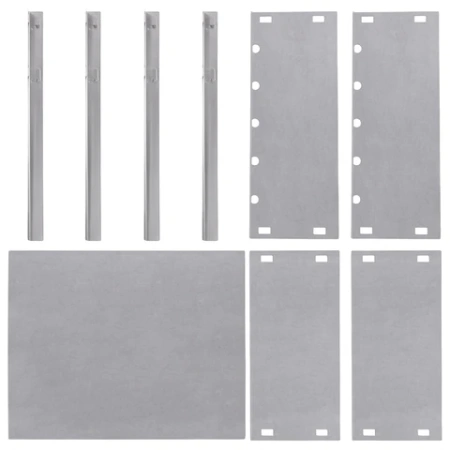 Мангал сборный стальной, размер 300х240х300 мм, в пленке, 701722 - МСК «Форвард»